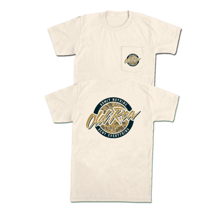 80s Camo Circle Pocket Tee - Ivory