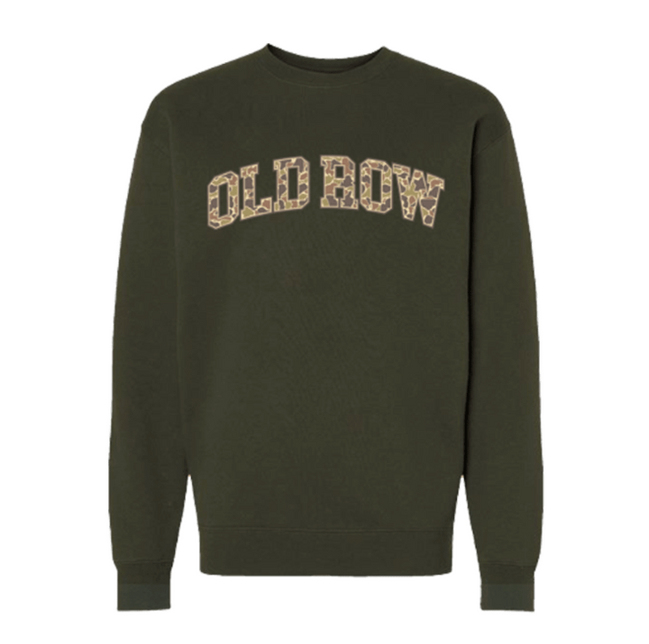 Old Row Camo Crewneck - Army Green