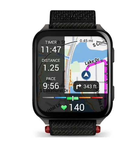 Venu® X1 Black with Slate Titanium Caseback and Black ComfortFit Nylon Band