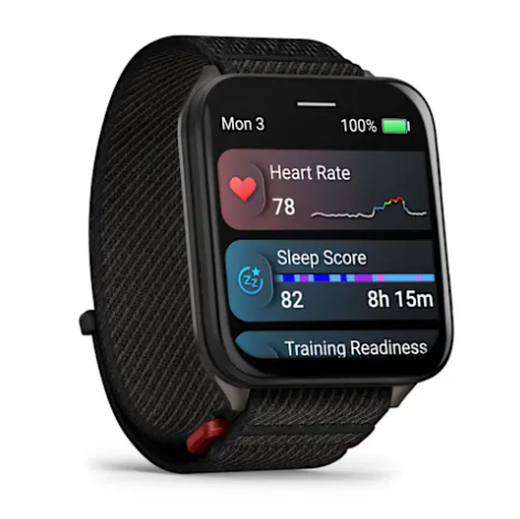 Venu® X1 Black with Slate Titanium Caseback and Black ComfortFit Nylon Band