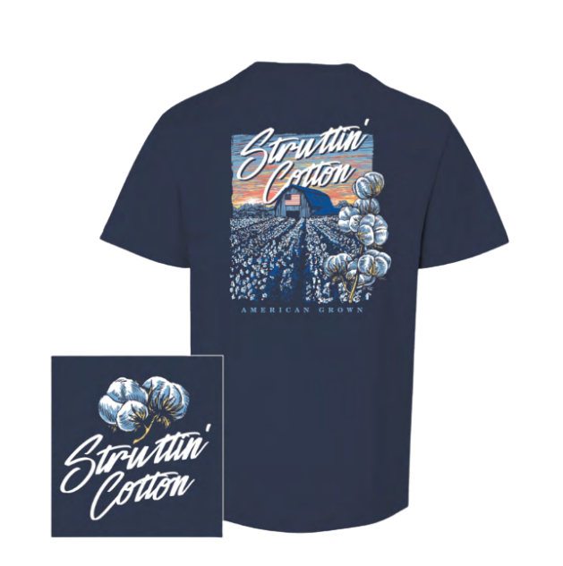 Youth Cotton Field & Barn - Navy