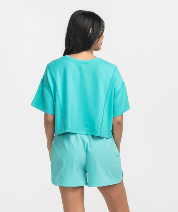 All Day Cropped Tee - Bermuda