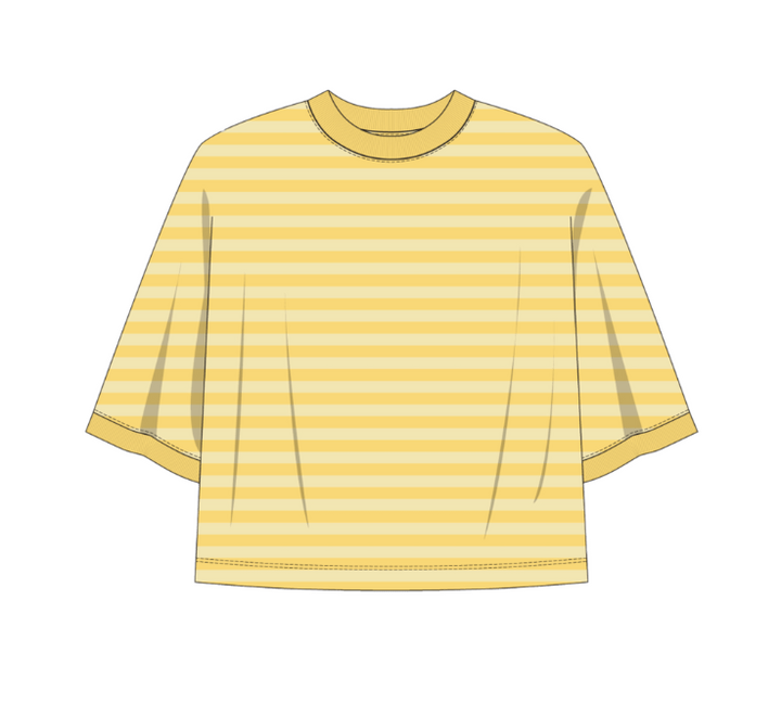 On The Line SS Top - Lemon Drop