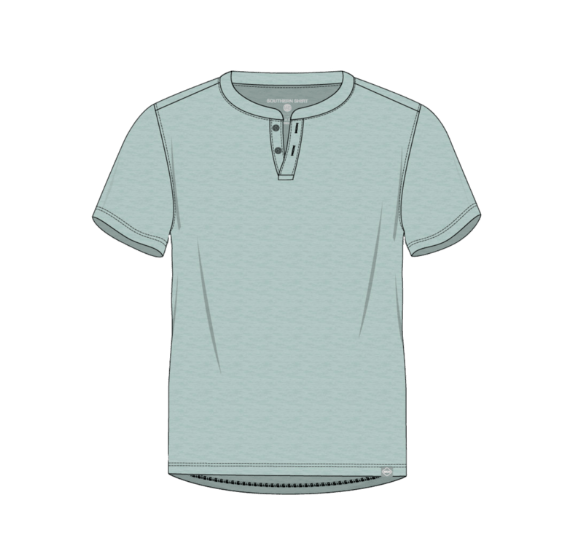 Boys Max Comfort Henley - Harbor Gray