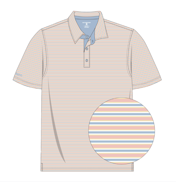 Scoreboard Stripe Polo - Cabana