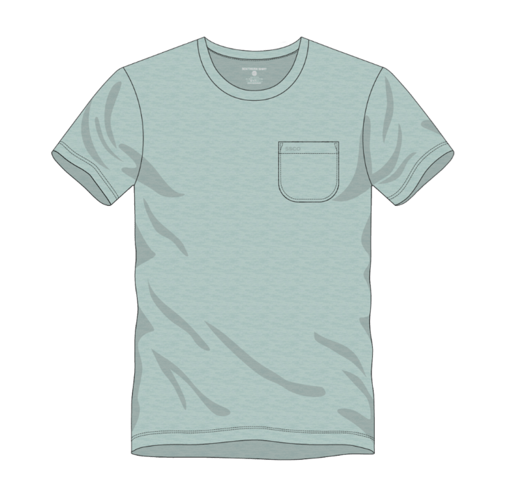 Max Comfort Pocket Tee SS - Harbor Gray