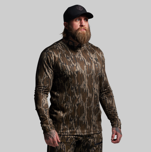 Quiver Grid Fleece Thermal Top - Mossy Oak® Original Bottomland®
