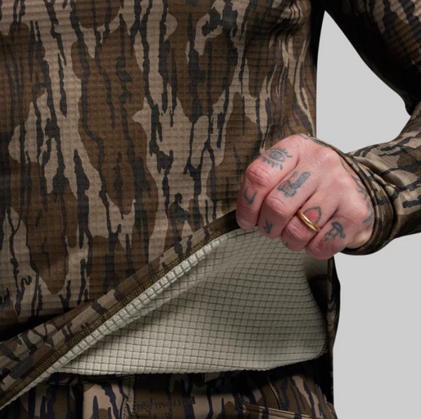 Quiver Grid Fleece Thermal Top - Mossy Oak® Original Bottomland®
