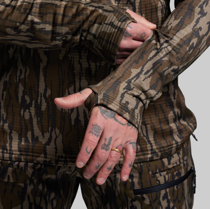 Quiver Grid Fleece Thermal Top - Mossy Oak® Original Bottomland®
