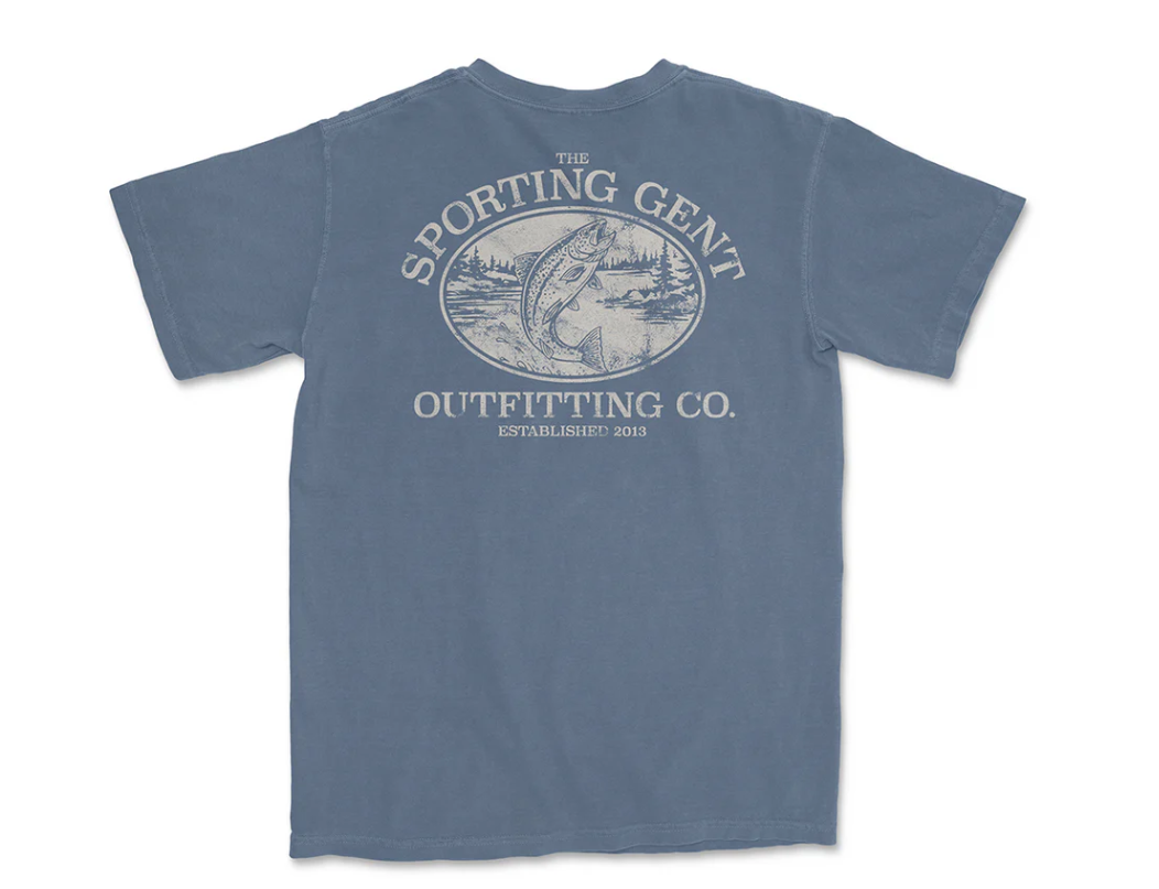 Trout-Fitter Tee - Blue Jean
