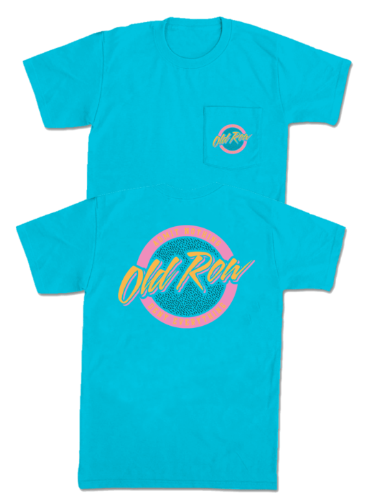 Circle Logo Pocket Tee- Lagoon