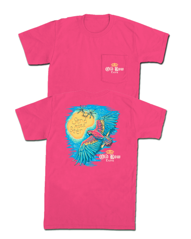 Send More Beer Pocket Tee - Crunchberry