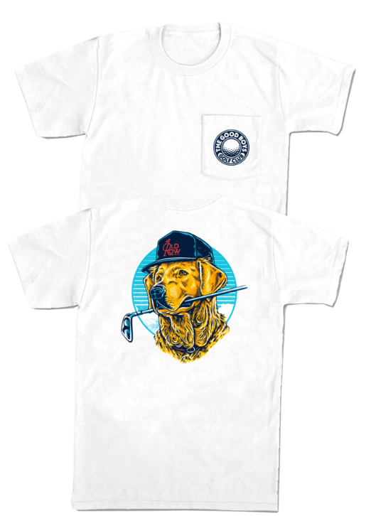 GBC Golf USA Pocket Tee - White