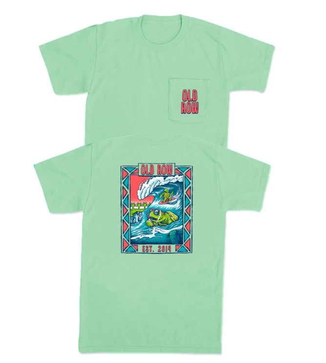 Old Row Surfin' Turtles Pocket Tee - Island Reef