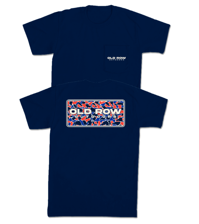 Camo USA Pocket Tee - Navy