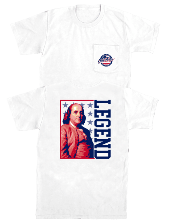 The Franklin Legend Pocket Tee - White