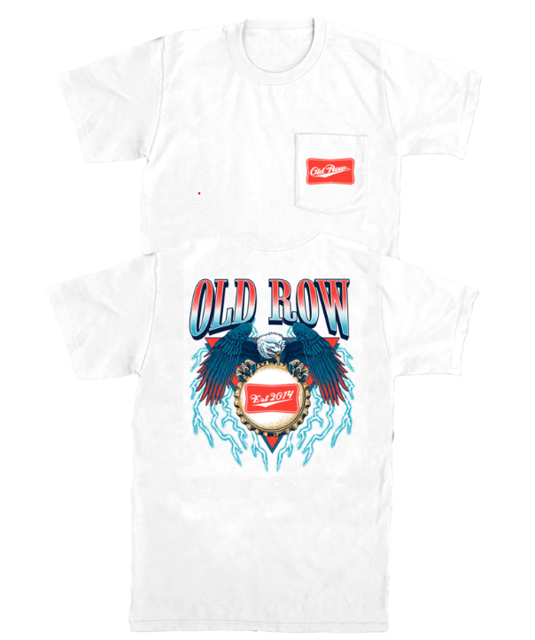 The Beercap Eagle Pocket Tee - White
