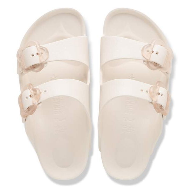 Girl's Arizona Flowers Kids - Flor Sandals - Eggshell