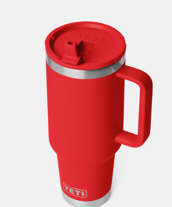 Rambler®  40 oz Travel Straw Mug - Rescue Red