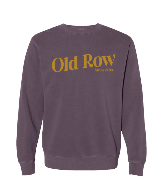 Old Row Puff Print Pigment Dyed Crewneck