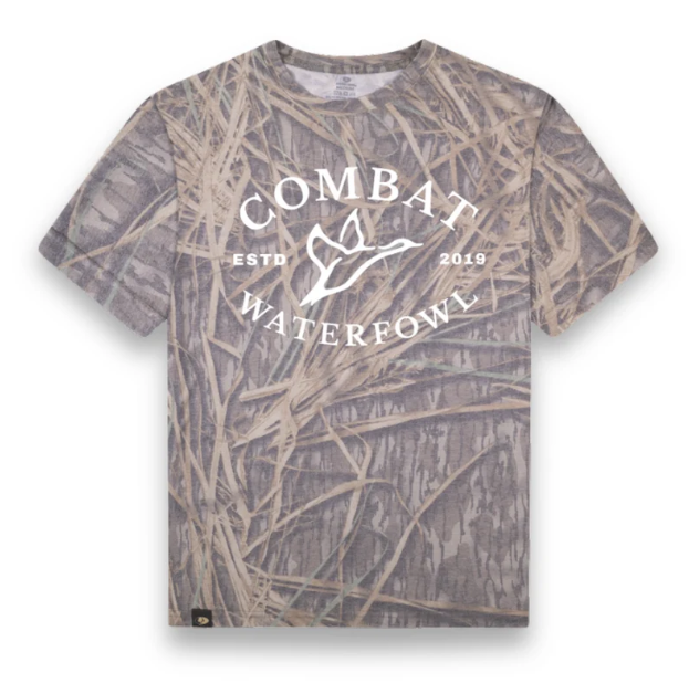 Badge Logo Tee | Mossy Oak Washed Out Shadowgrass Camo