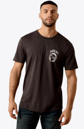 MNS Ariat Bison Brother T-Shirt - Vinage Black