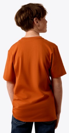 YTH Ariat Tough As Leather T-Shirt - Bombay Brown