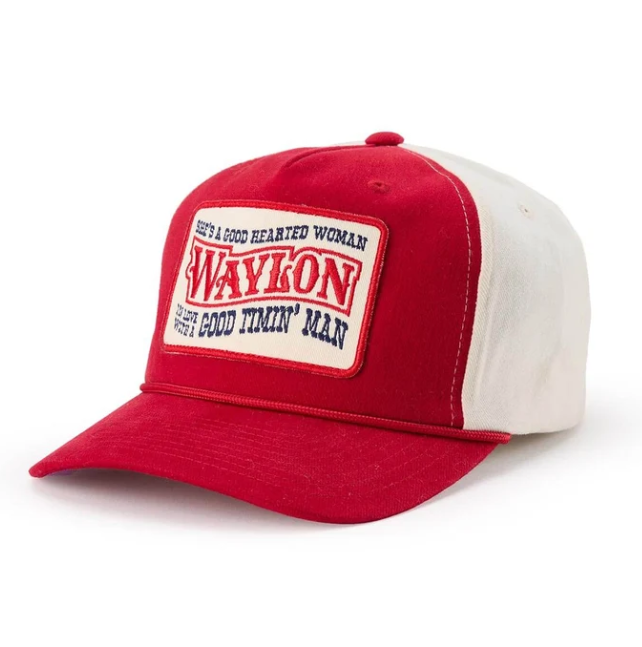 Seager x Waylon Jennings Good Hearted Woman Snapback - Red