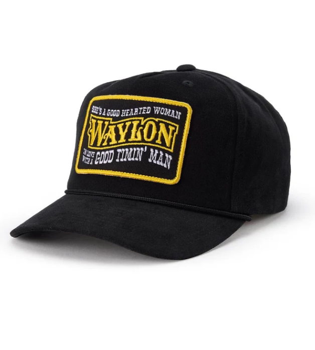 Seager x Waylon Jennings Good Hearted Woman Snapback - Black