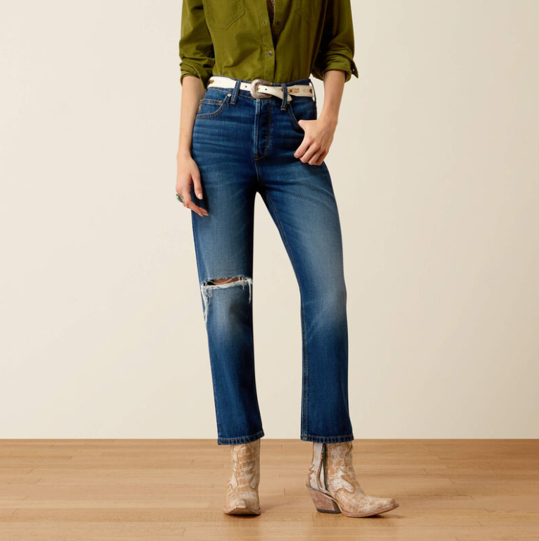Perfect Rise Relaxed Petra Flipside Straight Leg Jeans