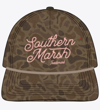 Odessa Washed Rope Hat - Retro Camo - STONE BROWN