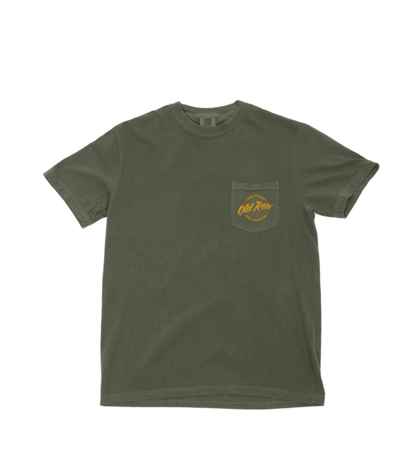 Circle Logo Pocket Tee - Moss