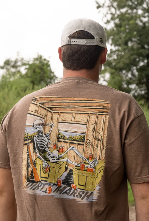 Skelly in Da Stand Tee - Espresso