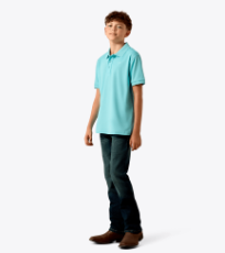 Youth Tek Polo - Angel Blue
