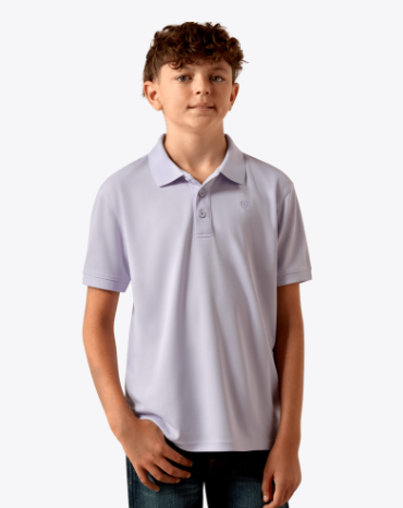 Youth Tek Polo - Purple Heather