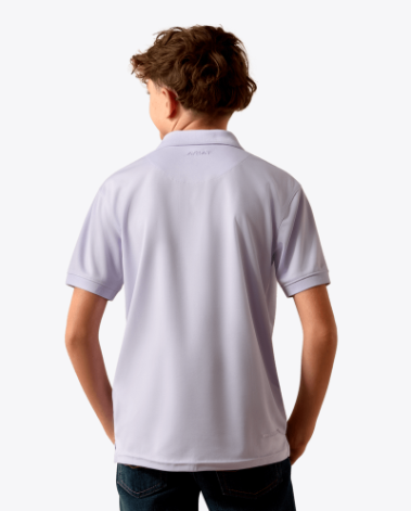 Youth Tek Polo - Purple Heather