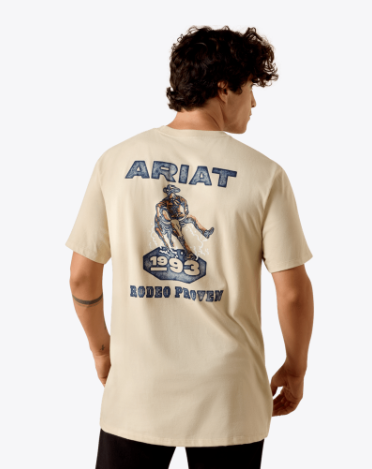 MNS Ariat Proven Stamp Classic Fit T-Shirt - Natural