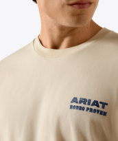 MNS Ariat Proven Stamp Classic Fit T-Shirt - Natural