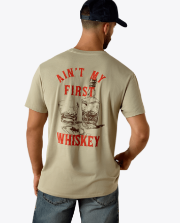 MNS Ariat Whiskey Uno Classic Fit T-Shirt - Elm
