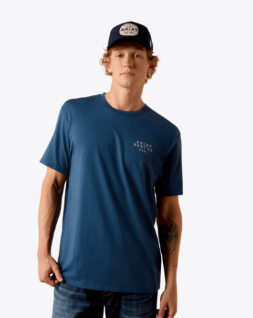 MNS Ariat Drop Down Eagle Classic Fit T-Shirt - Key Largo