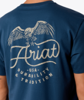 MNS Ariat Drop Down Eagle Classic Fit T-Shirt - Key Largo