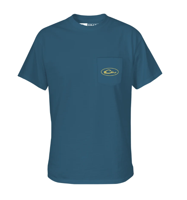 Retro Black Lab T-Shirt - Blue Steel