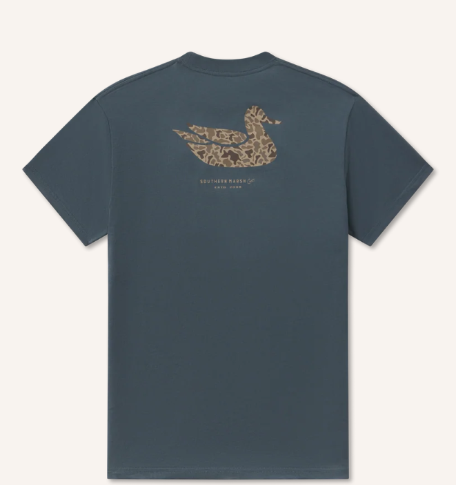 Duck Originals Tee Camo- Arlington Blue