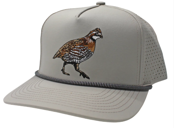 Quail Perforated Rope Hat - Light Grey