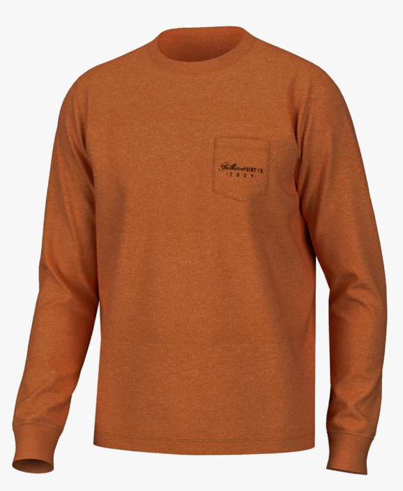 Shadow Greyton LS Tee - Burnt Orange