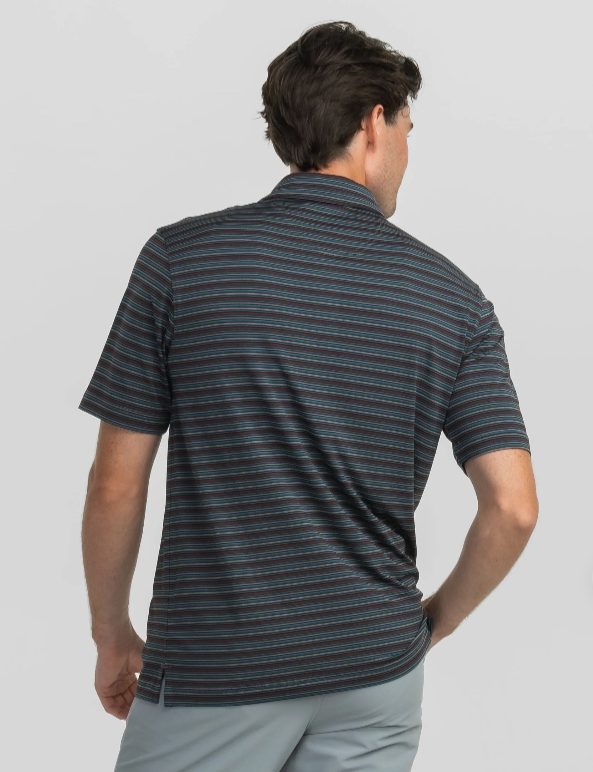 Sawgrass Stripe Polo - Midnight