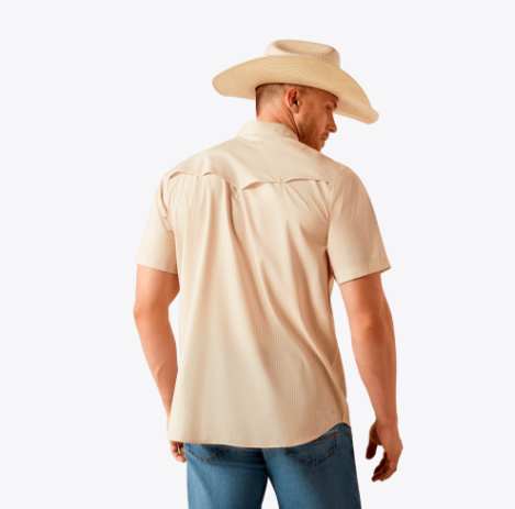 Men's VenTEK Western Fitted Shirt - Tan