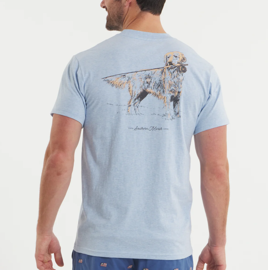 Golden Days Tee- Washed Sky Blue