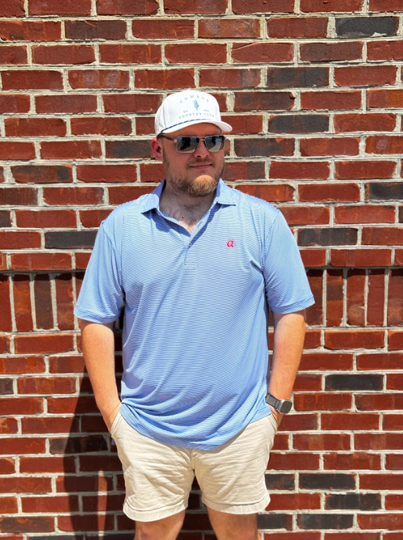 The "A" Performance Polo - Imperial & White