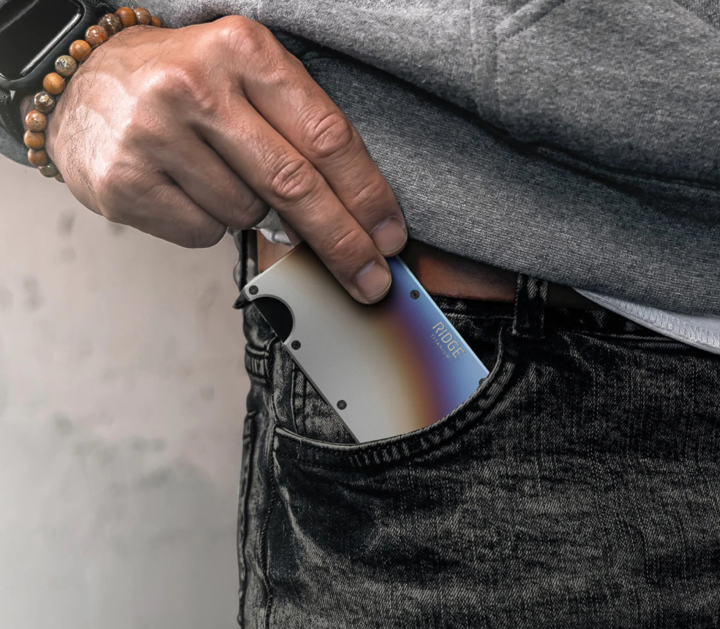 Titanium - Burnt - Money Clip